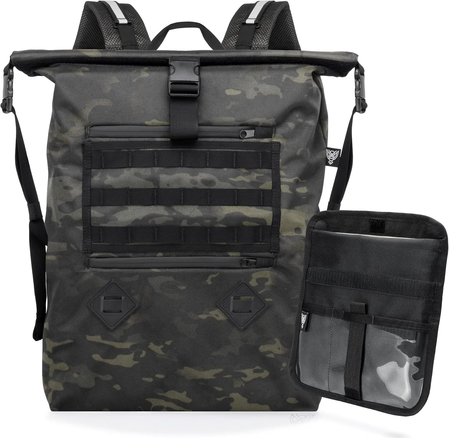 ~ AQUA RT Large Water-Proof Faraday Backpack/Small LITE Faraday Bag Combo ~ Tracking/Hacking Defense ~ Midnight MultiCam