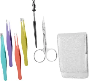 1 Set Eyebrow Trimmer Kit Brow Tweezers Scissors for Makeup Supplies