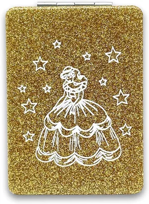 12 Pcs Sweet 15 Quinceanera Bling Compact Mirror Square Leather Makeup Mirror Recuerdos De Bautizo First Communion Mis Quince Años for Party Favors