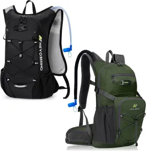 12L Water Backpack 18L Hiking Backpack with Water Bladder 2L/3L Water Backpack Women Men Lightweight Insulation Hydration Day Rucksack for Hiking, Cycling, Running, Climbing, Camping