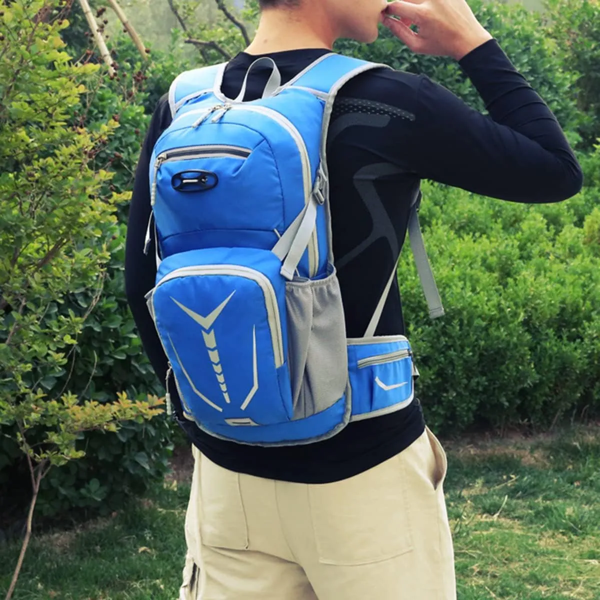 15L Cycling Rucksack Lightweight Bike Backpack Running Daypack for Fitness Hiking Climbing Camping Skiing Biking Trekking