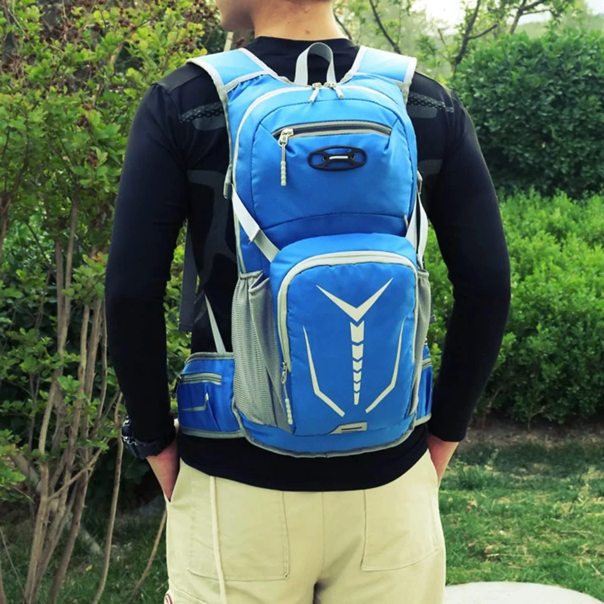 15L Cycling Rucksack Lightweight Bike Backpack Running Daypack for Fitness Hiking Climbing Camping Skiing Biking Trekking