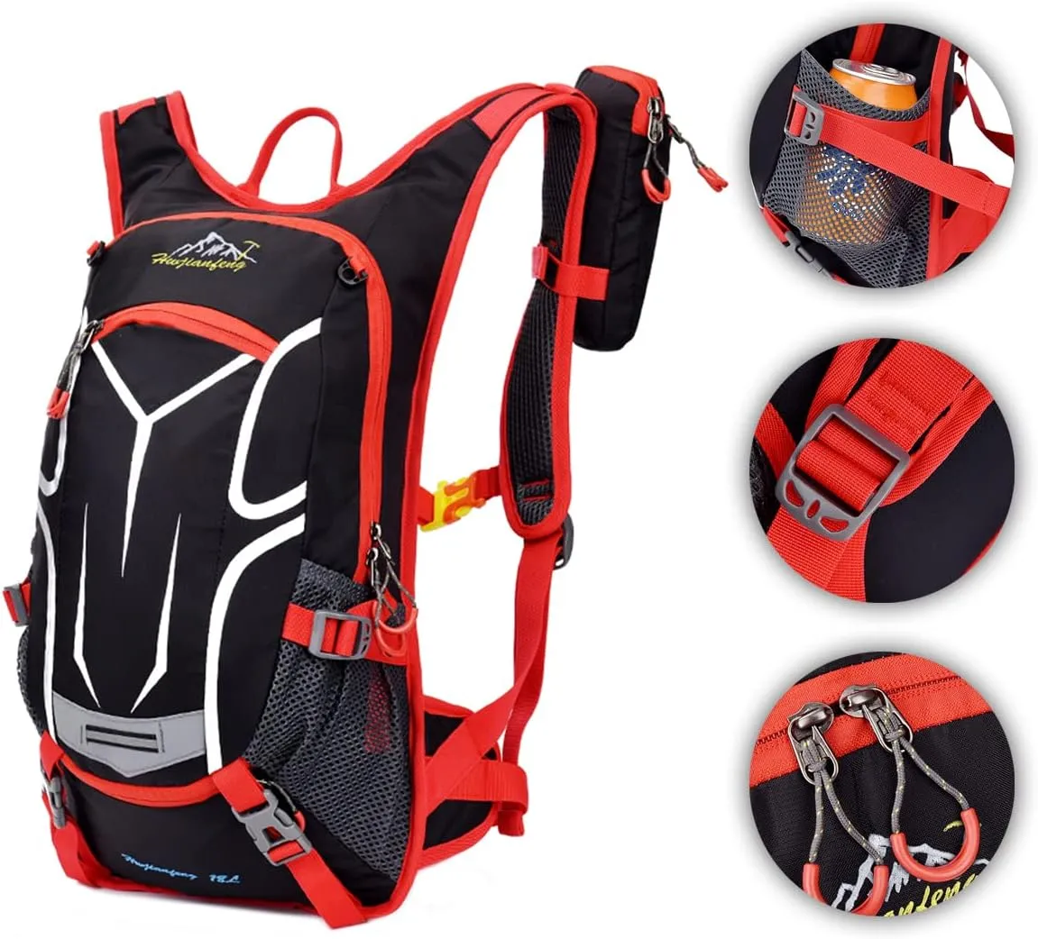 18L Cycling Rucksack Lightweight Bike Backpack Running Daypack for Fitness Hiking Climbing Camping Skiing Biking Trekking