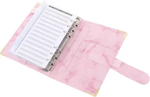 1Set Budget Binder with Zipper Envelopes Cash Envelope Organizer for Money Management Includes Budget Papers Self Adhesive Stickers for Personal Finance Planning