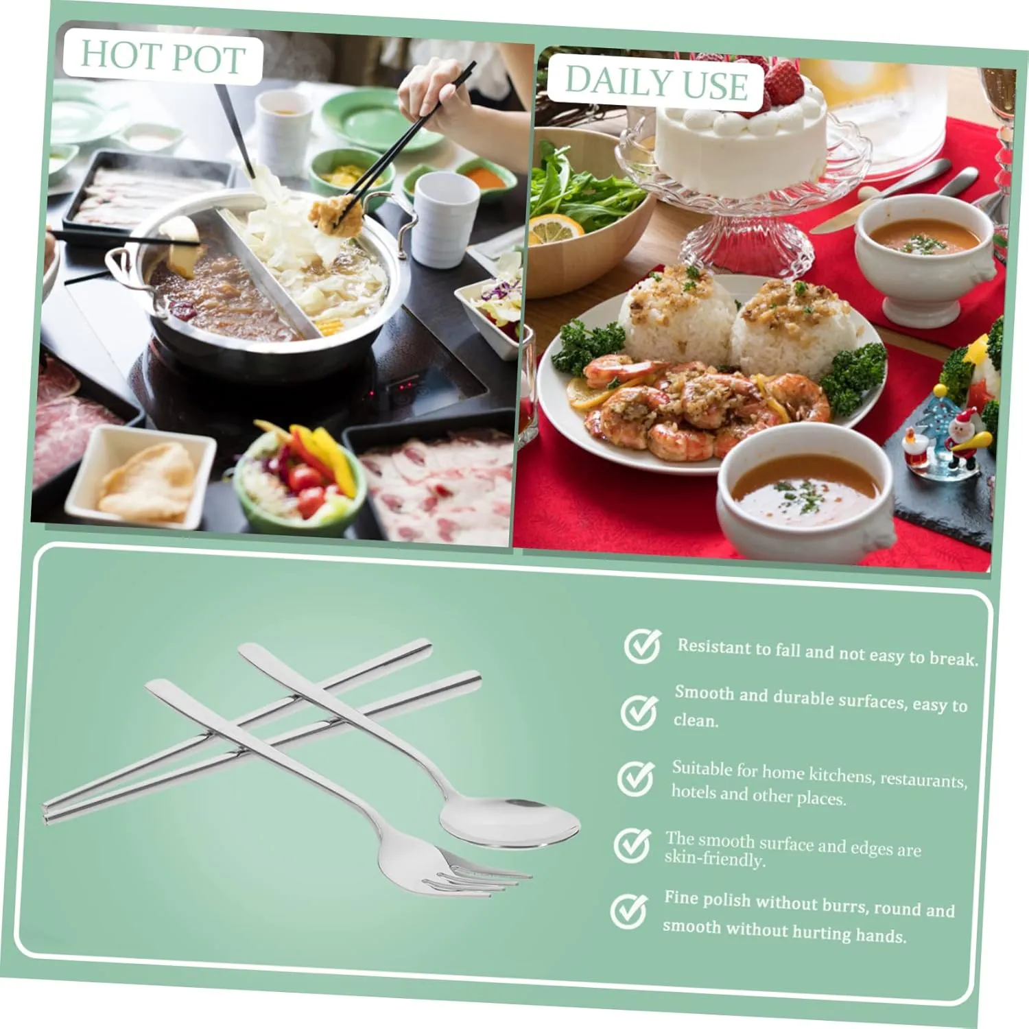 1set Portable Metal Tableware Set Travel Utensil Kit Chopsticks Fork Spoon Case for Outdoor Dining Easy to Clean