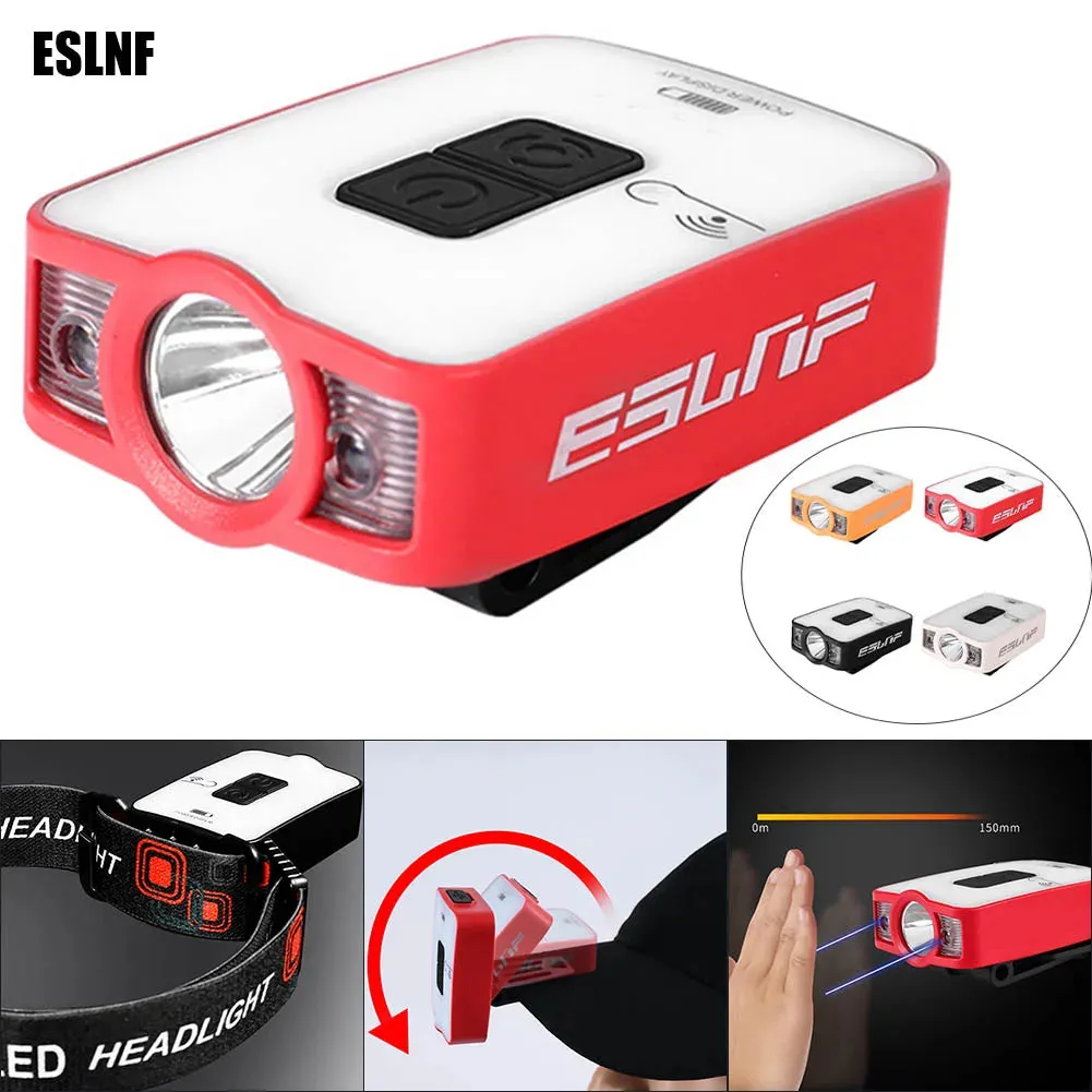 2 In 1 Sensor Cap Light Led Clip On Light Outdoor Camping Headlight Headlamp Camping For Fishing Camping Running Cycling     New