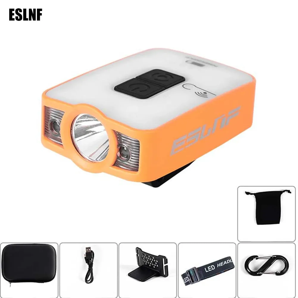 2 In 1 Sensor Cap Light Led Clip On Light Outdoor Camping Headlight Headlamp Camping For Fishing Camping Running Cycling     New