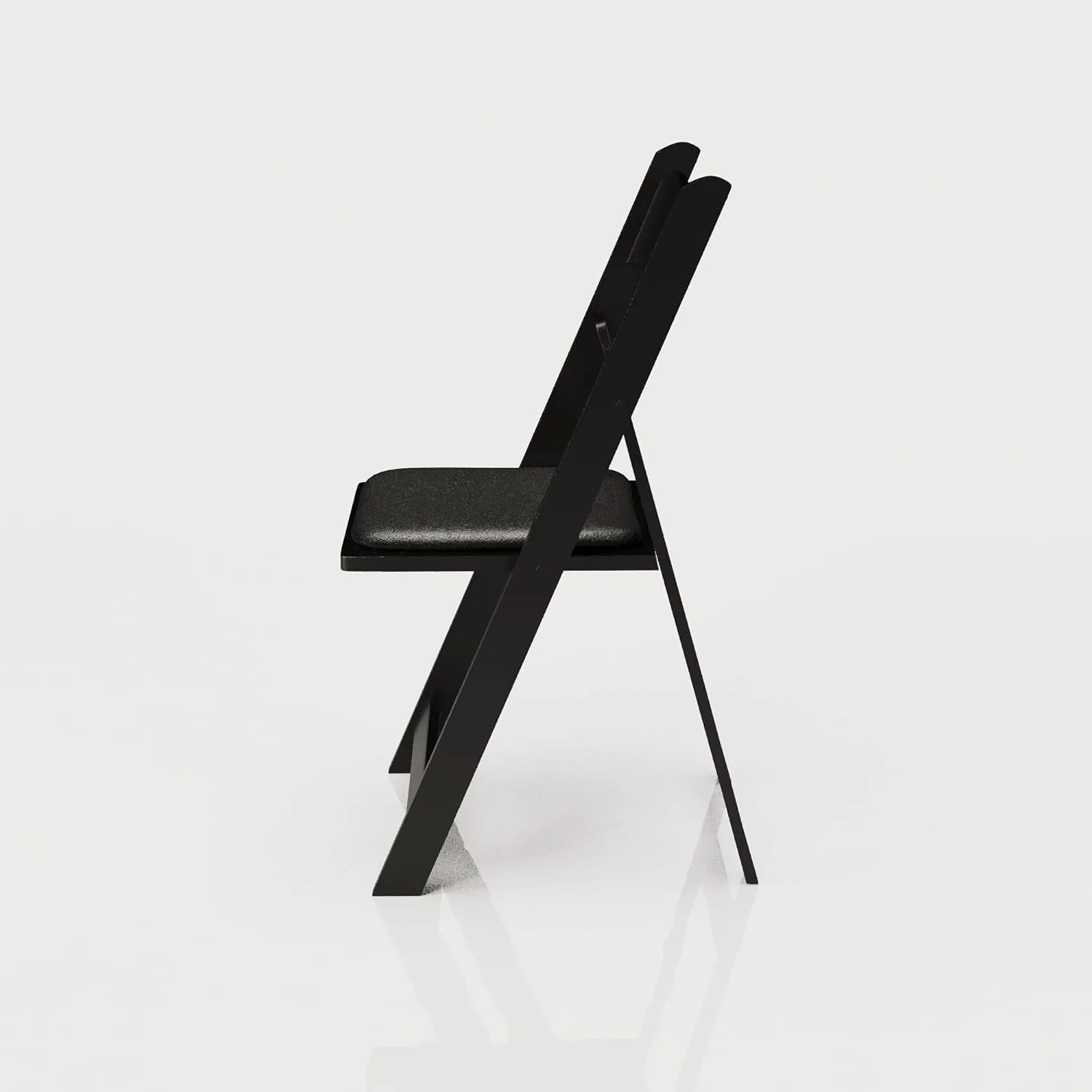 200 Black Resin Stackable Folding Chair - Comfortable Black Foldable Chair - Folding Chairs with Padded Seats - Indoor/Outdoor Folding Chairs for Events - Lightweight Foldable Chairs (200 Pack)