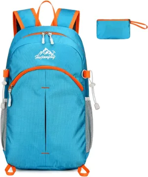 20L Outdoor Lightweight Packable Backpack, Waterproof Hiking Daypack Small Foldable Backpacks for Travel Camping (Blue)