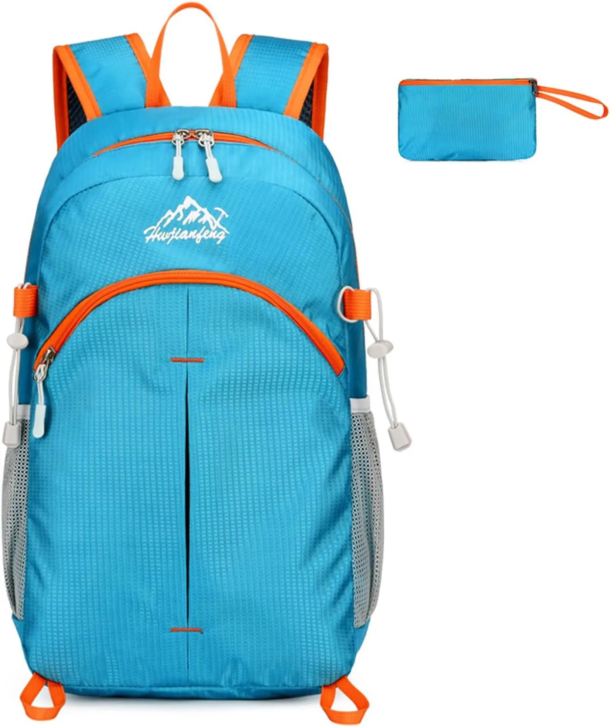 20L Outdoor Lightweight Packable Backpack, Waterproof Hiking Daypack Small Foldable Backpacks for Travel Camping (Blue)