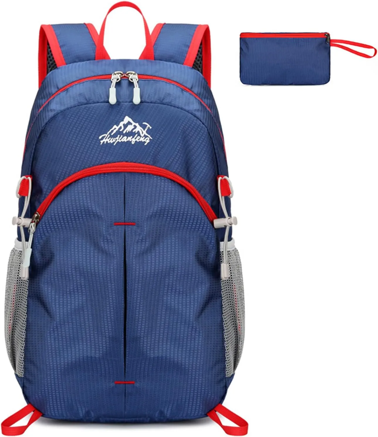 20L Outdoor Lightweight Packable Backpack, Waterproof Hiking Daypack Small Foldable Backpacks for Travel Camping (Dark Blue)
