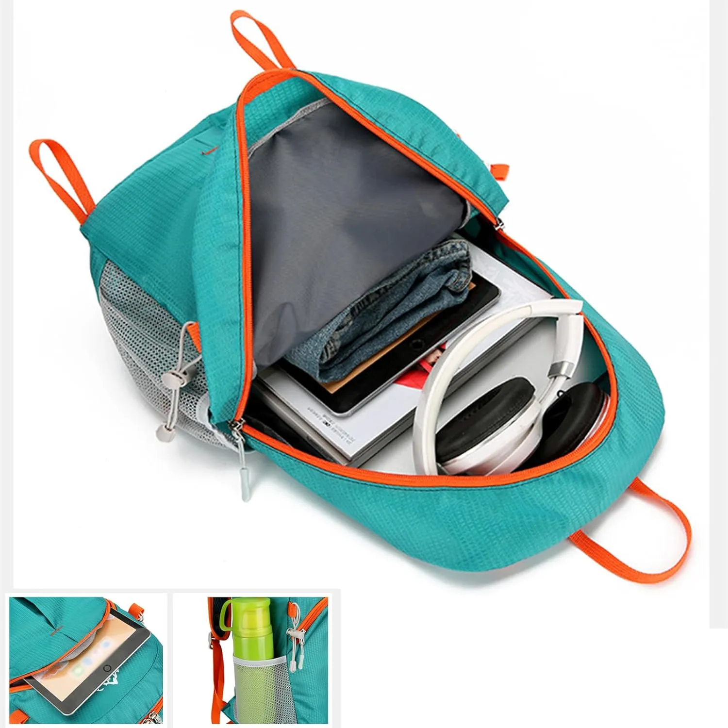 20L Outdoor Lightweight Packable Backpack, Waterproof Hiking Daypack Small Foldable Backpacks for Travel Camping (Green)