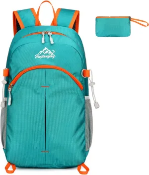 20L Outdoor Lightweight Packable Backpack, Waterproof Hiking Daypack Small Foldable Backpacks for Travel Camping (Green)