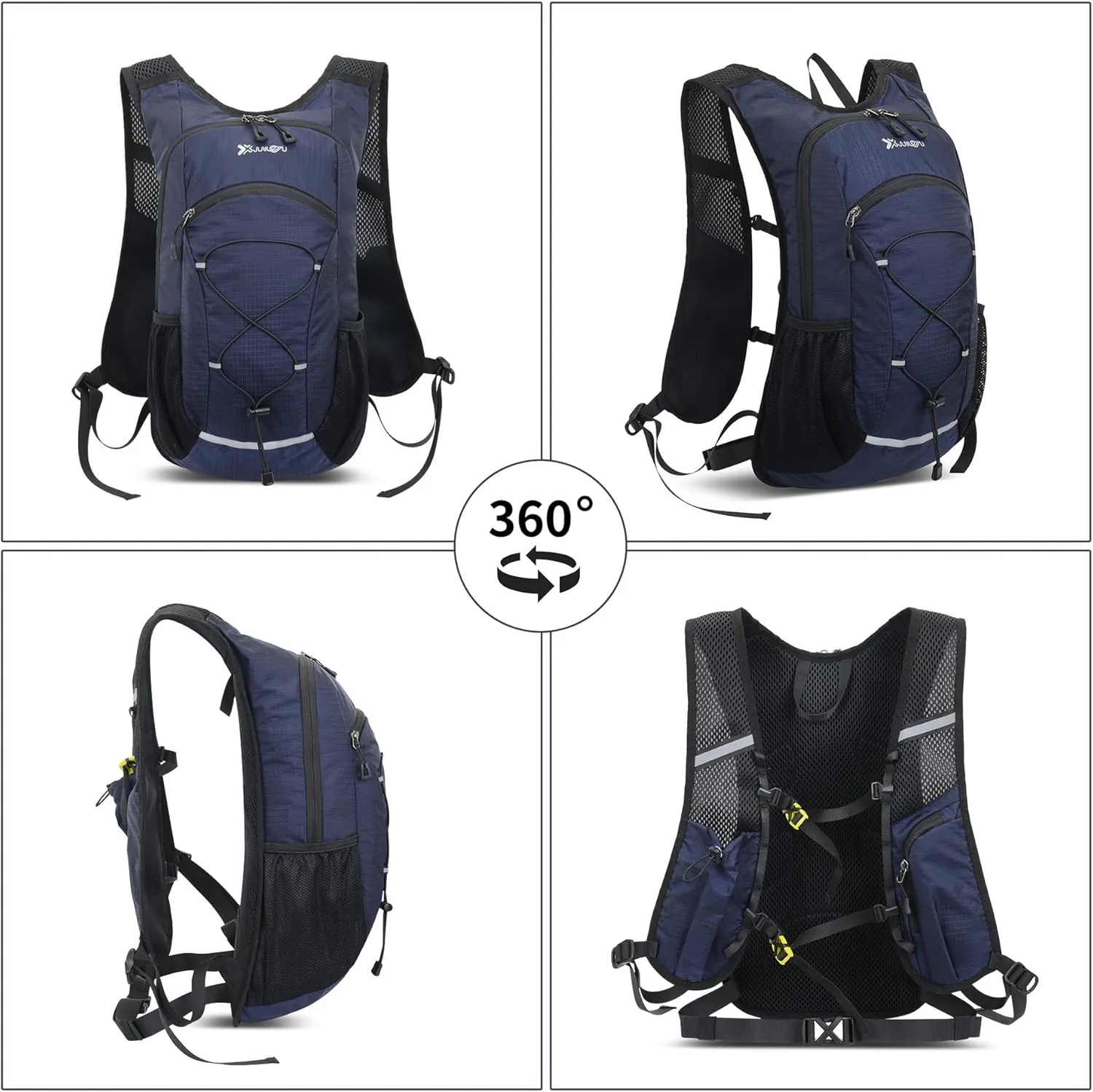 20L Ultra-Lightweight Hiking Backpack for Camping Gear Essentials | Water-Resistant Daypack Outdoor Adventures -NAVY BLUE