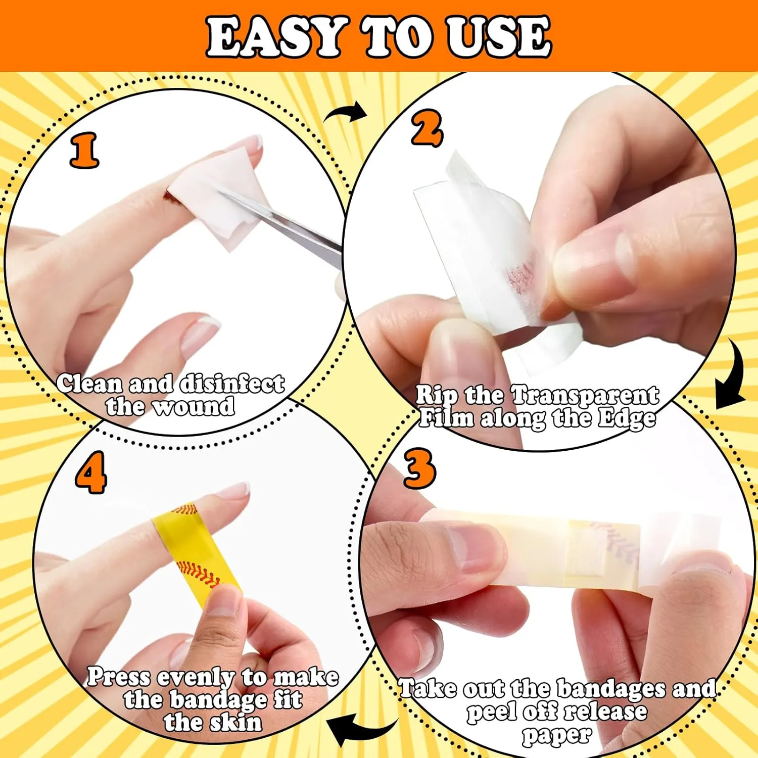 240 Pcs Softball First Aid Waterproof Bandages for Kids Adults, Fabric Adhesive Finger Bandages Travel Bandaids for Family, Fun Bandaids for Softball Enthusiasts, Halloween bandaids