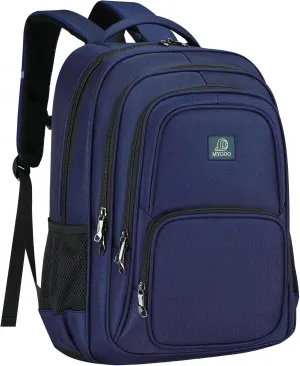 29L Navy Blue Work Backpack | Premium Laptop Bag with USB Port for College Student Teacher | Navy Blue