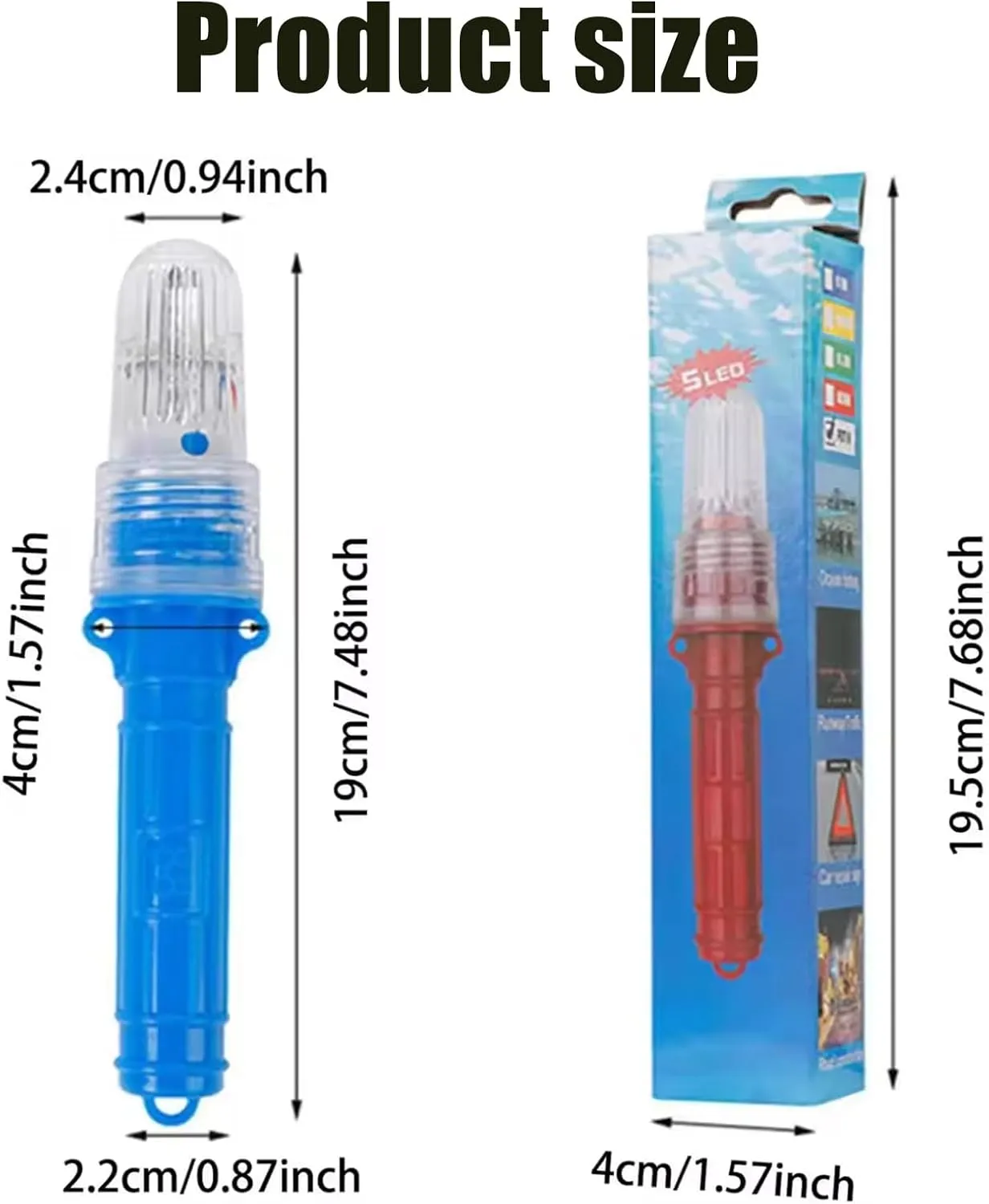 2PCS Boat Flares，2025 New Coast Guard Approved Marine Boat Flares Kit，Waterproof Boat Safety Kit Emergency Signals for Fishing Nets, Buoys, Boats (Yellow)