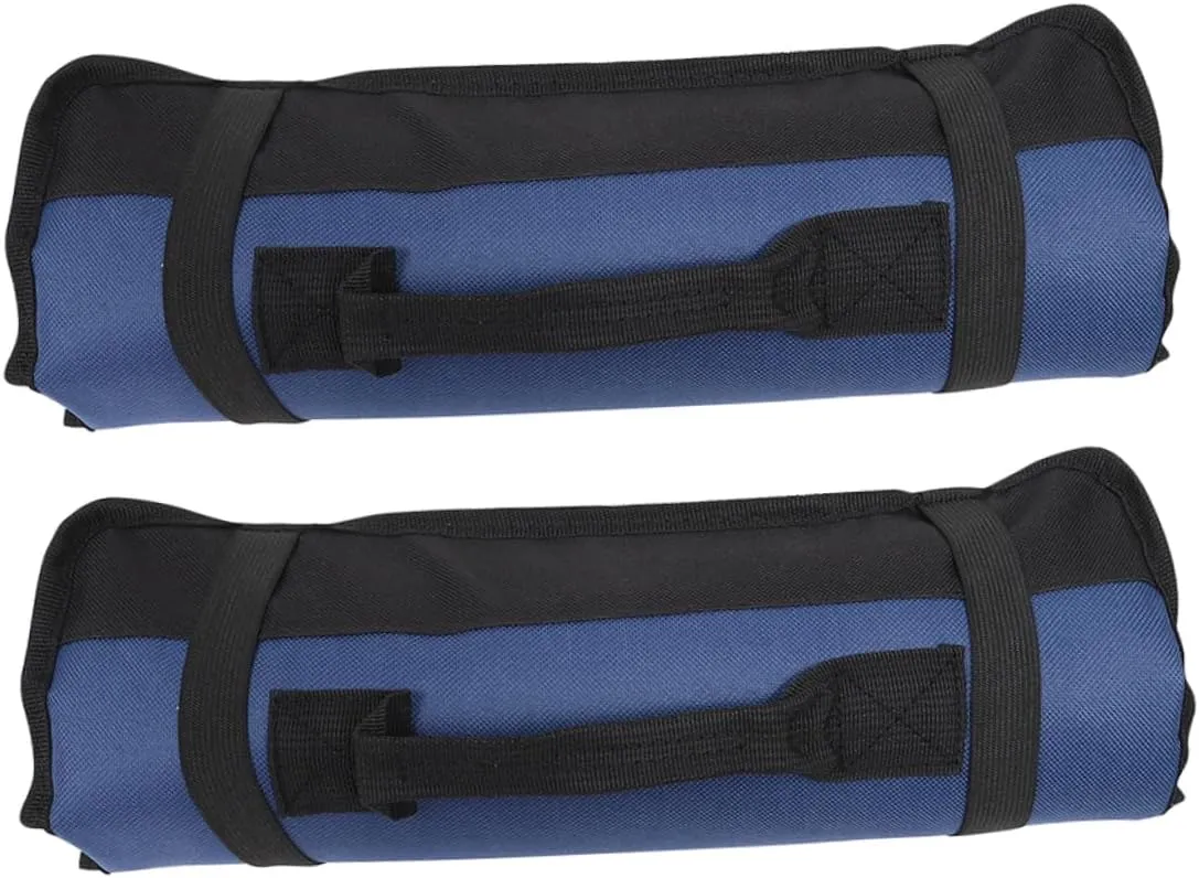 2pcs Chef Knife Roll Bag Cutlery Storage Roll for Outdoor Multi-function Knife Organizer Soft Lining Handle