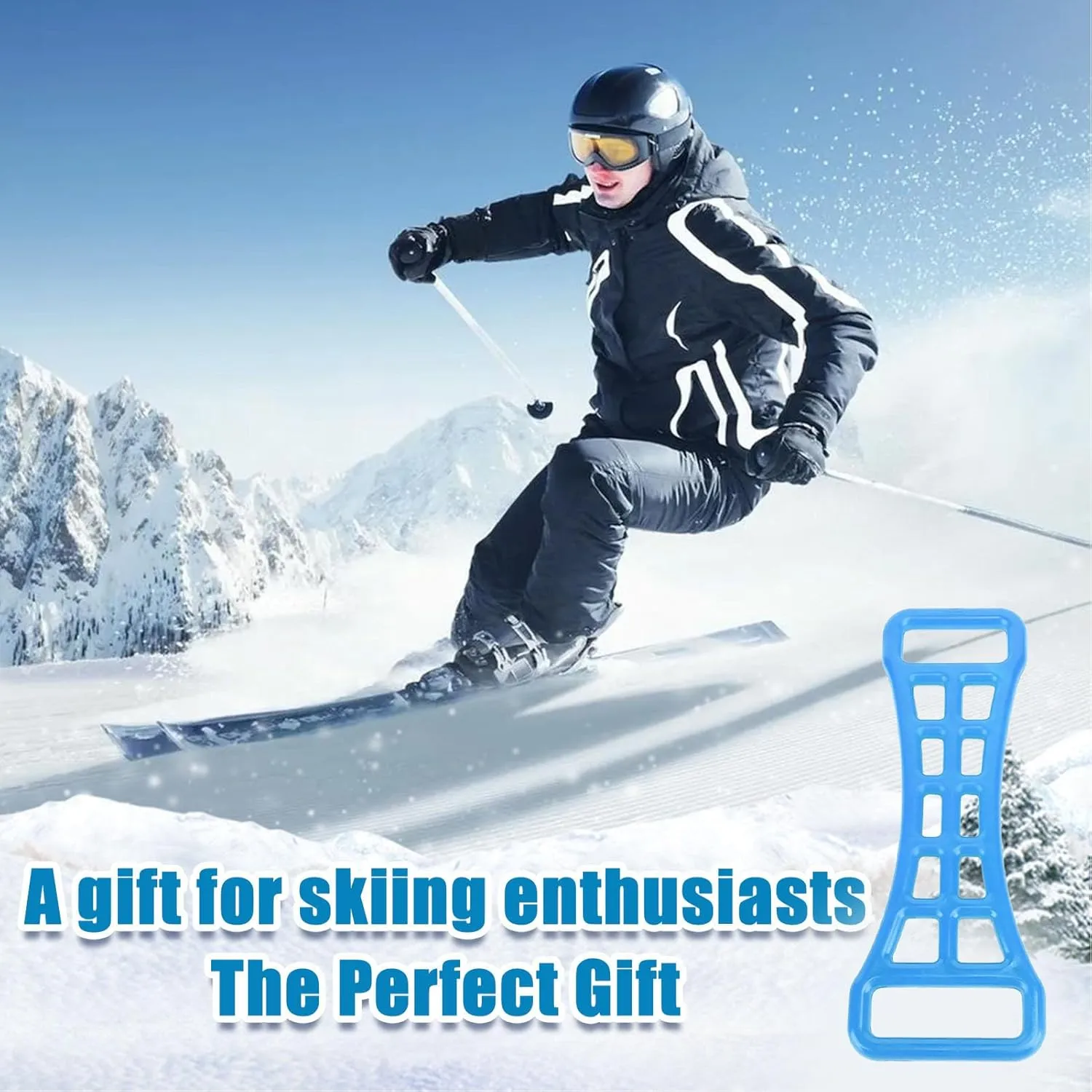 2pcs Ski Boot Buckle Assist Tool, Shoes Buckle Extender Tool, Multifunctional Skiing Boot Buckle Fastening Aid, for Ski Enthusiasts, Ski Boot Buckle Lever with Hanging Buckle