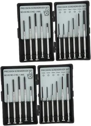 2sets Precision Screwdriver Kit for Watch Repair Multi-Purpose Tools for Glasses Electronics and Clocks Ergonomic Design for Easy Handling and