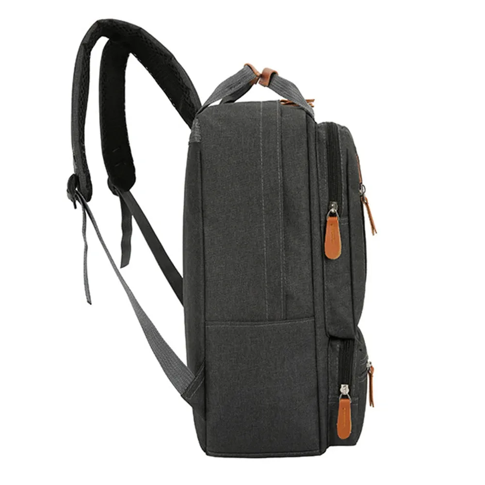 3pcs Backpack Set with Crossbody Bag and Small Pocket Pouch for Travel School Business Work College Fits Up to 14.5in