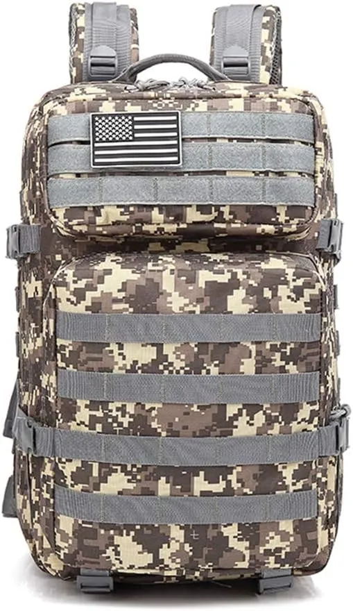 45L Military Backpack Tactica Rucksack Outdoor Assault Pack Hiking Travel Rucksacks