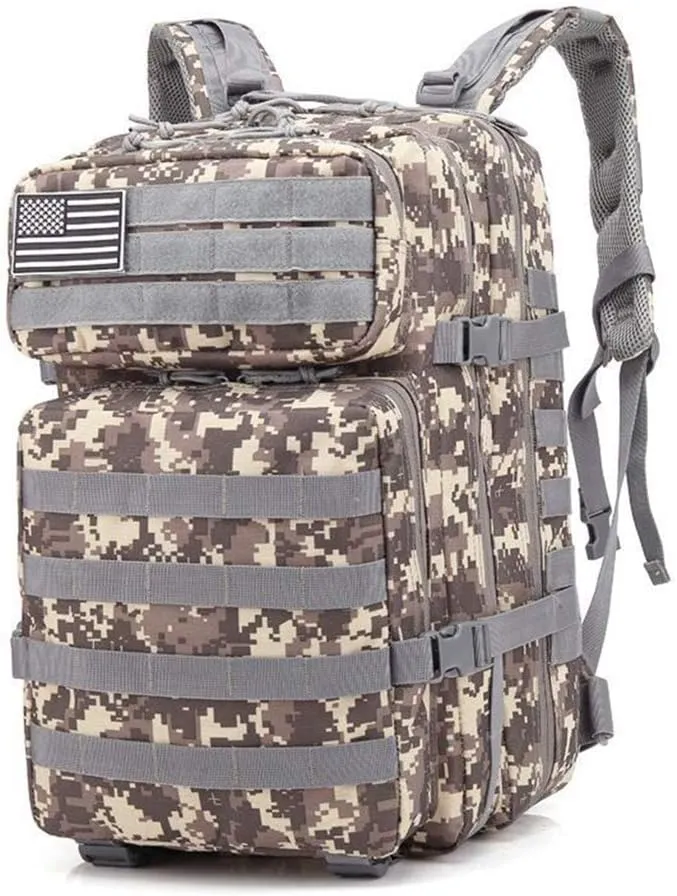 45L Military Backpack Tactica Rucksack Outdoor Assault Pack Hiking Travel Rucksacks