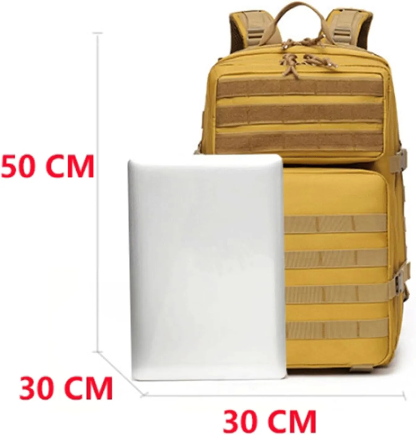 45L Military Tactical Backpack For Men Molle Army 3 Days Assault Pack Water Resistant Hiking Rucksack Bug Out Bag (D)