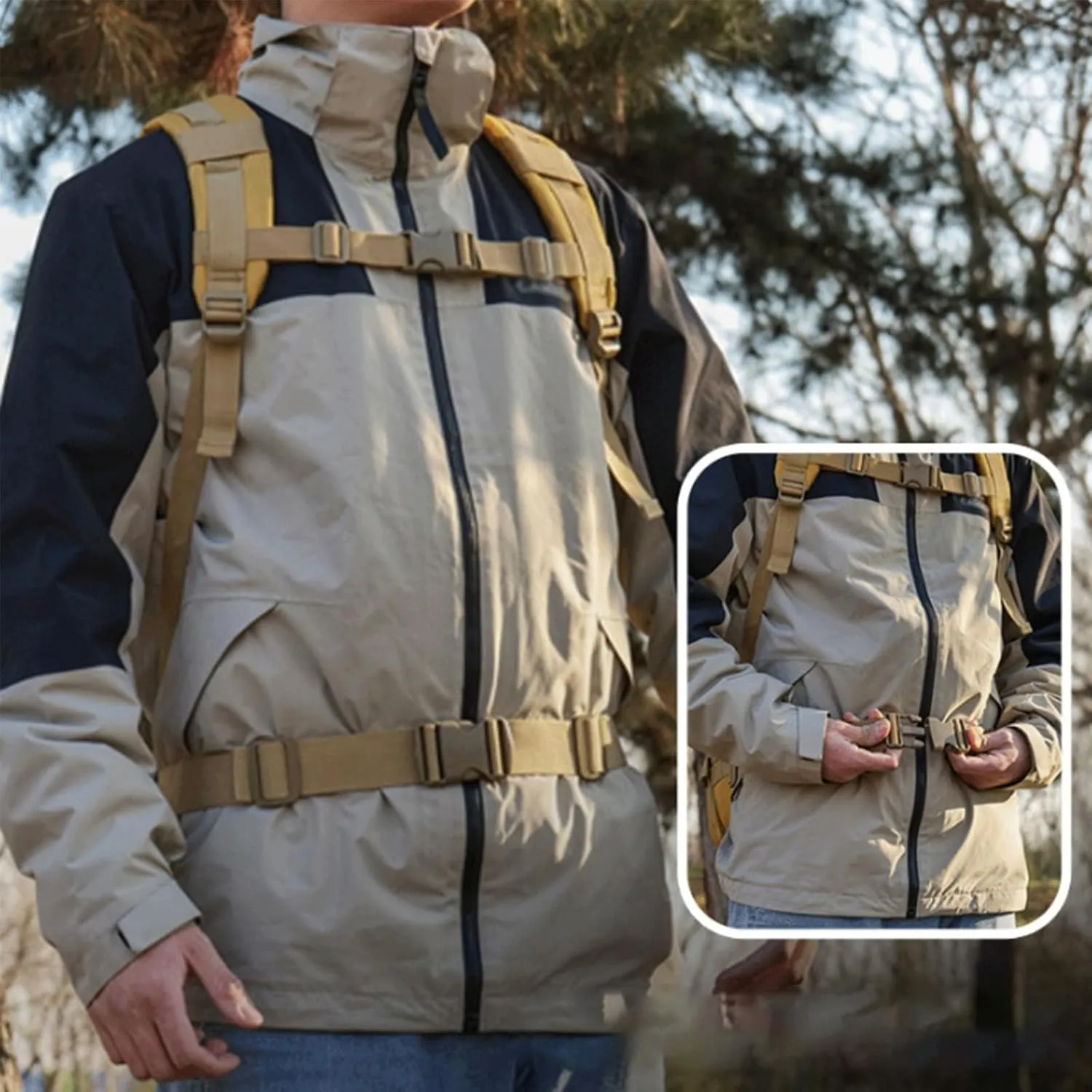 45L Military Tactical Backpack For Men Molle Army 3 Days Assault Pack Water Resistant Hiking Rucksack Bug Out Bag (D)