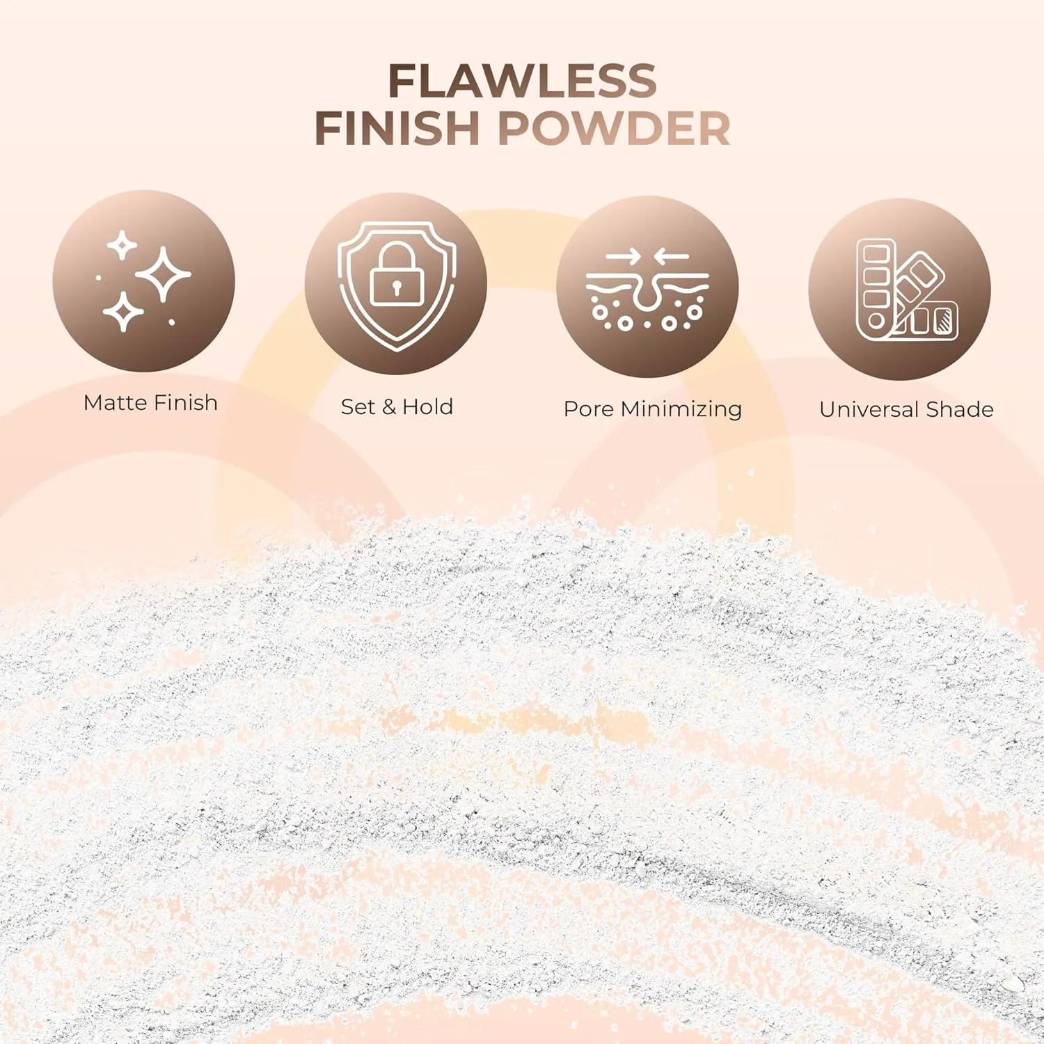 4pc Full Size Kit (Warm Shade) Mineral Makeup Matte Translucent Loose Foundation   Kabuki Brush   Concealer   Finishing Setting Powder   Bare Face Full Coverage SPF 30 All Skin Types Waterproof