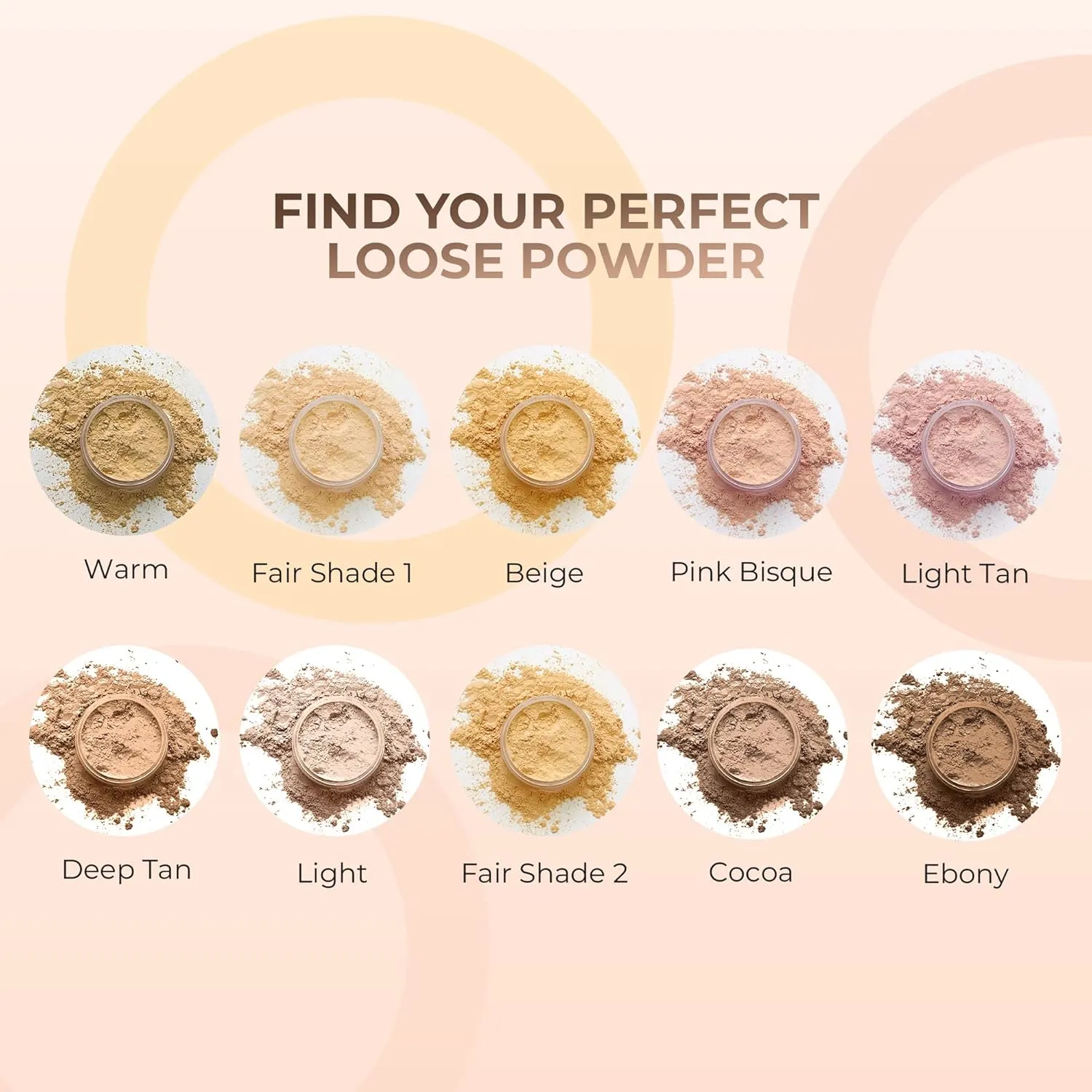 4pc Full Size Kit (Warm Shade) Mineral Makeup Matte Translucent Loose Foundation   Kabuki Brush   Concealer   Finishing Setting Powder   Bare Face Full Coverage SPF 30 All Skin Types Waterproof