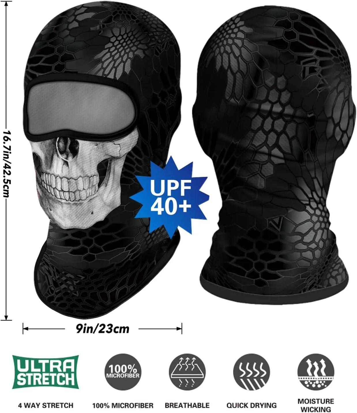 4PCS Balaclava Full Face Mask Ski Mask UV Protection Cover Motorcycle Full Face Mask for Men Women