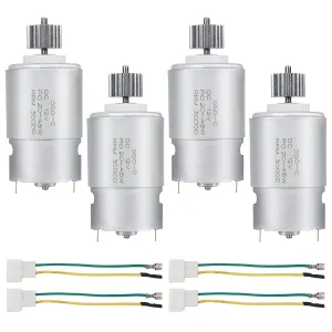 4PCS Big Wheel - Pair of 12 Volt RS550 30000RPM High-Speed 7R Motor (15T) Upgrade for Fisher Price Power Wheels Kids Ride On Car and Dune Racer Extreme/Ford F-150
