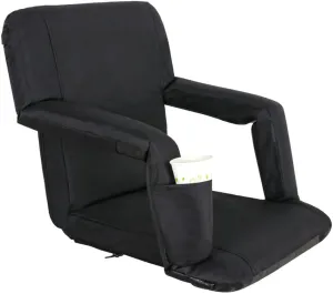5 Reclining Positions Adjustable Stadium Seat for Bleachers Stadium Chair,Back Support & Armrest, Portable Padded Cushion Bleacher Chair for Sports Concerts Camping