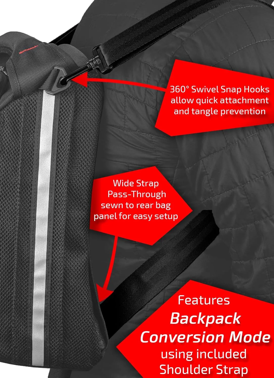 5400 CR2 Tail Trunk- Water-Resistant, Tear-Resistant, Industrial Grade Ballistic Nylon - Universal Fit with Adjustable Strap Mounting System