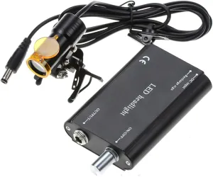 5W Portable LED Headlight Clip On LED Light Irom Frame Headlamp with Latest Type Carry On Battery (DY-008) (Black)