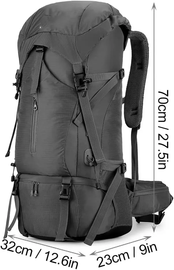 70L Hiking Camping Backpack Water-resistant Climbing Camping Outdoor Backpack Travel Sports Bag
