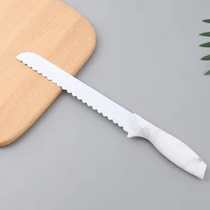 8-Inch marbling handle bread knife, german steel blade knife