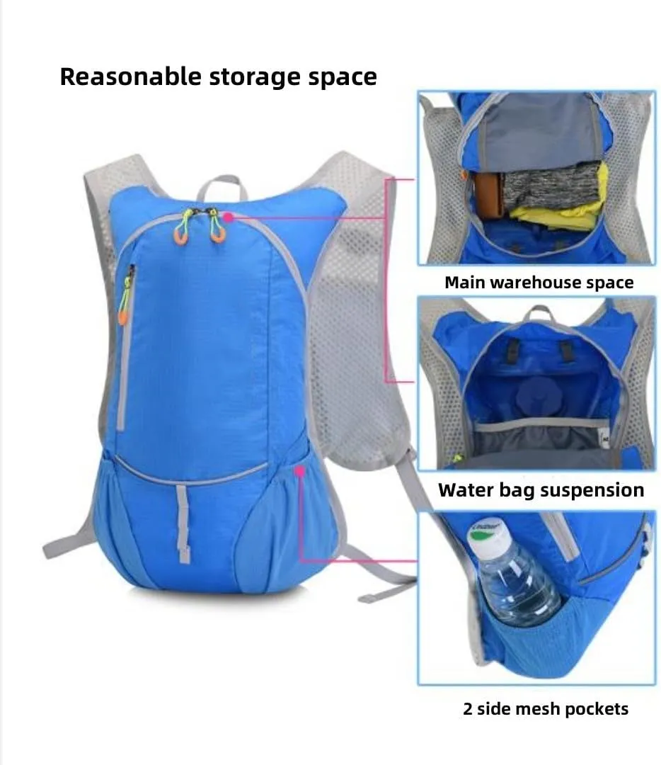 8L Hydropack Backpack，Lightweight Hydration Pack，Ultimate Running Hydration Vest - Adjustable Hydration Pack for Marathon Training and Hiking, Running, Biking