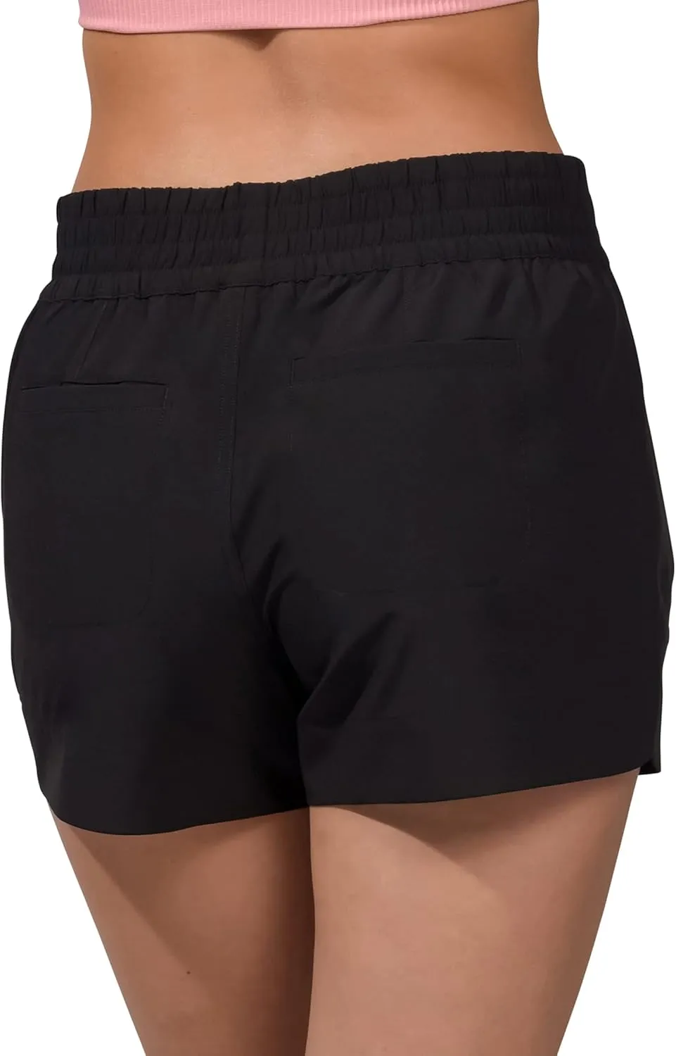90 Degree By Reflex Stretch Woven Lightweight Walking Shorts with Side Pockets