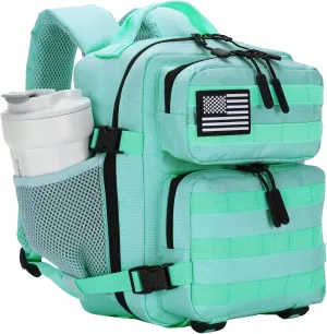 9L Mini Tactical Backpack for Men and Women, Tactical Backpack Small for Hiking, Small Tactical Bag (MintGreen)