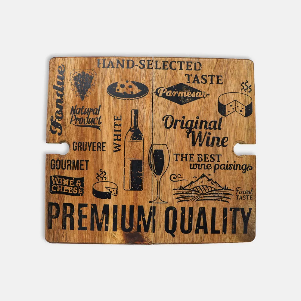 Acacia Foldable Cheese & Wine Board