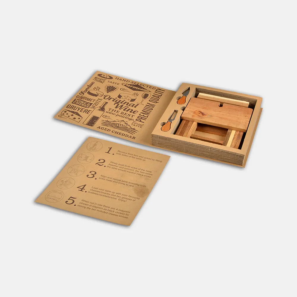 Acacia Foldable Cheese & Wine Board
