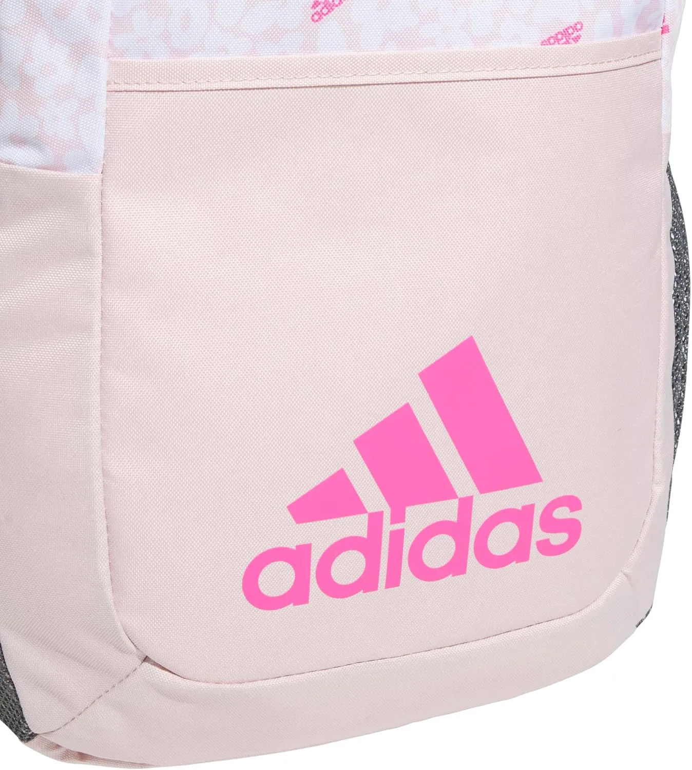 adidas Ready Small Backpack for Women and Men, Durable Laptop Bag for Work, Fluid Floral Sandy Pink/Pulse Magenta Pink, One Size