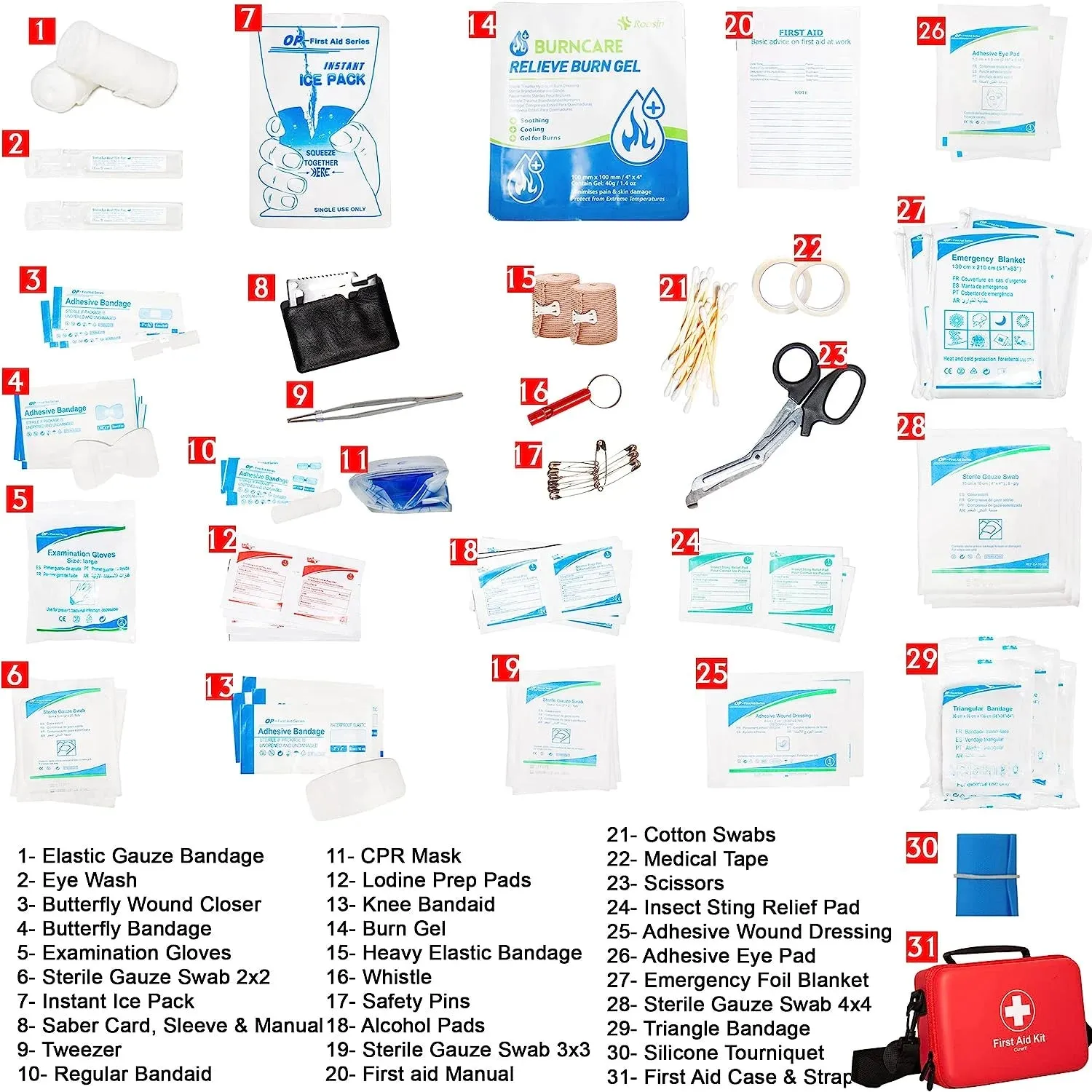 Adventure-Ready EVA Hard Case First Aid Kit with Shoulder Strap | Durable Emergency Medical Kit for Survival & Travel
