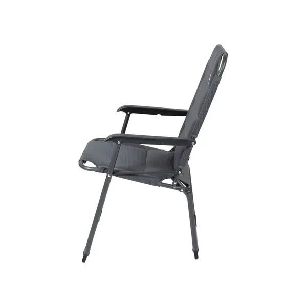 Air M Free returns Chair Bo-Camp Padded Grey Remote-controlled Copa Rio Aluminium