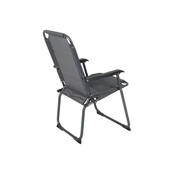 Air M Free returns Chair Bo-Camp Padded Grey Remote-controlled Copa Rio Aluminium