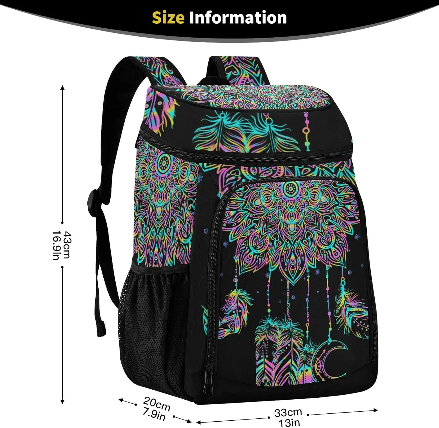 ALAZA Backpack Cooler for Women Men Insulated Waterproof Leak Proof Coolers for Hiking Camping Beach, 36 Cans