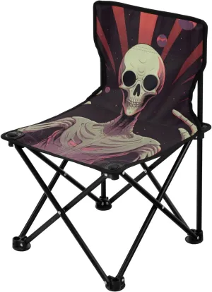 Alien Portable Outdoor Folding Chair Anti-Slip Padded Oxford Cloth Stool Camping Chair Small for Beach Hiking Fishing Gardening Quad Camp Chair