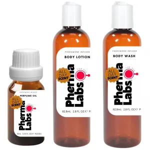 All Day Scent Mini Travel Kit for Women to Attract Men - Includes: Body Lotion, Body Wash and Body Oil. All formulated containing only the Pheromones